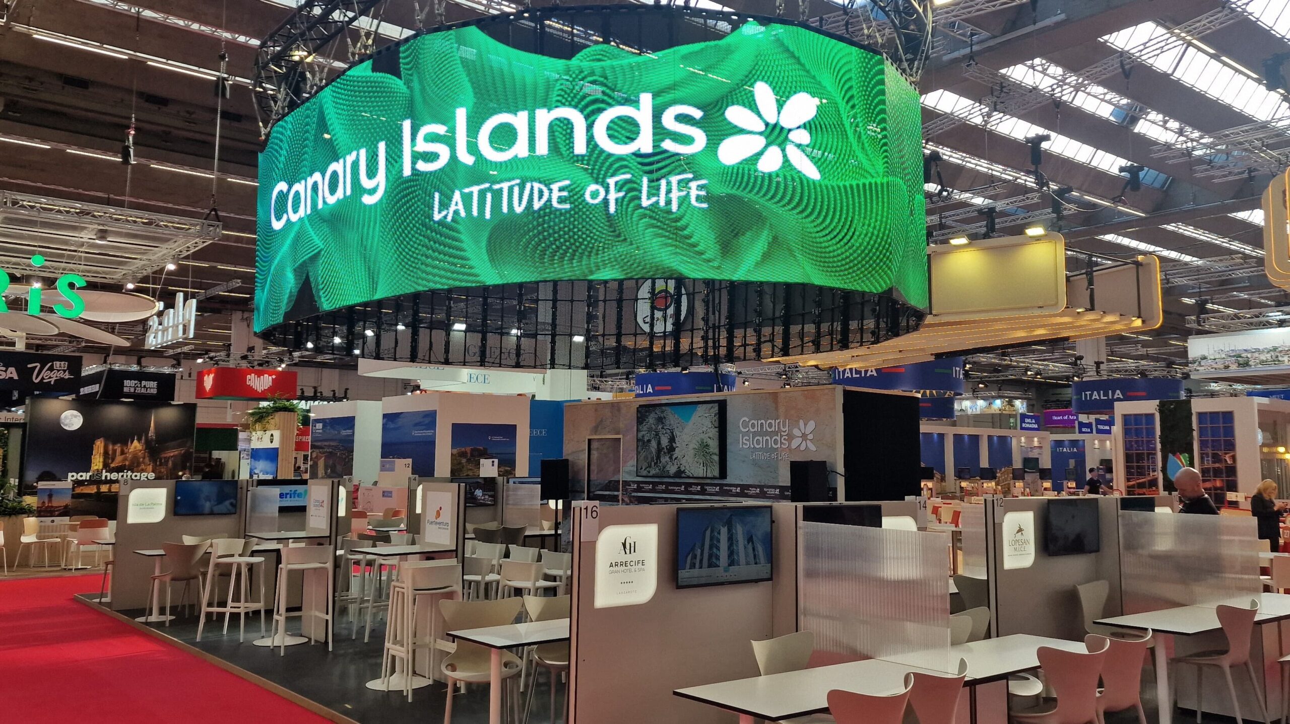 vista stand Islas Canarias IMEX Frankfurt