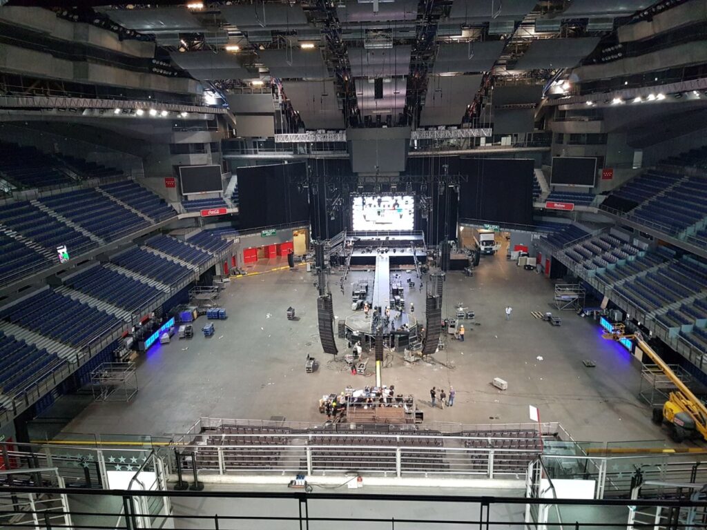 escenario montaje Pelea de Gallos 2017