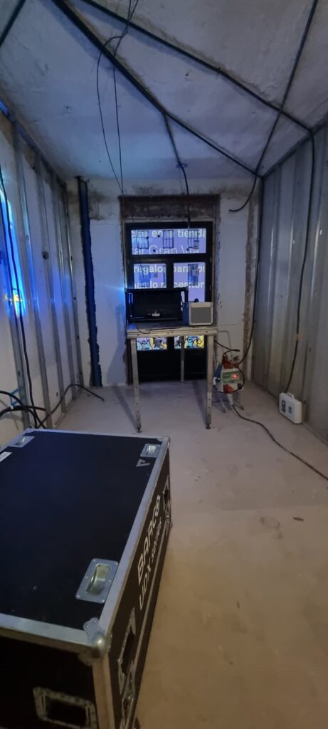cuarto instalación Video Mapping interactivo